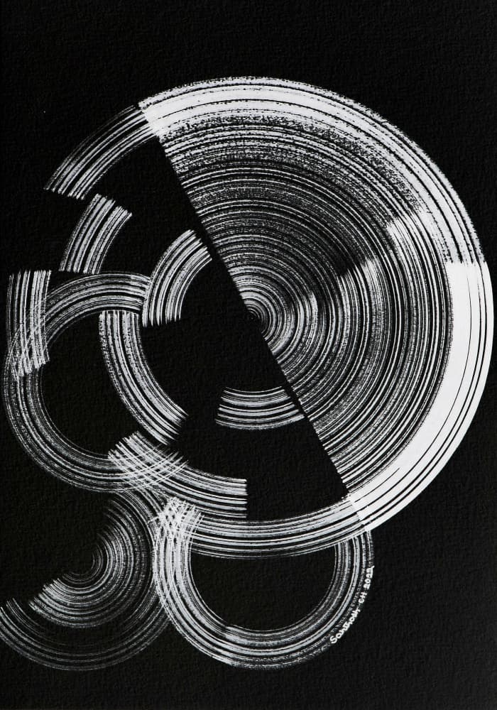 Dynamic Circle Flow by Santhosh ch — canvas wall art