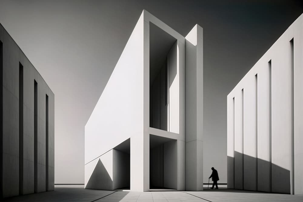 Minimalist Urban Shadows by Antonyus Bunjamin (Abe) — canvas wall art