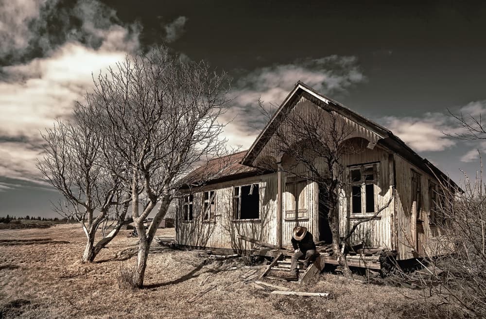 Abandoned House Solitude by Þorsteinn H. Ingibergsson — canvas wall art