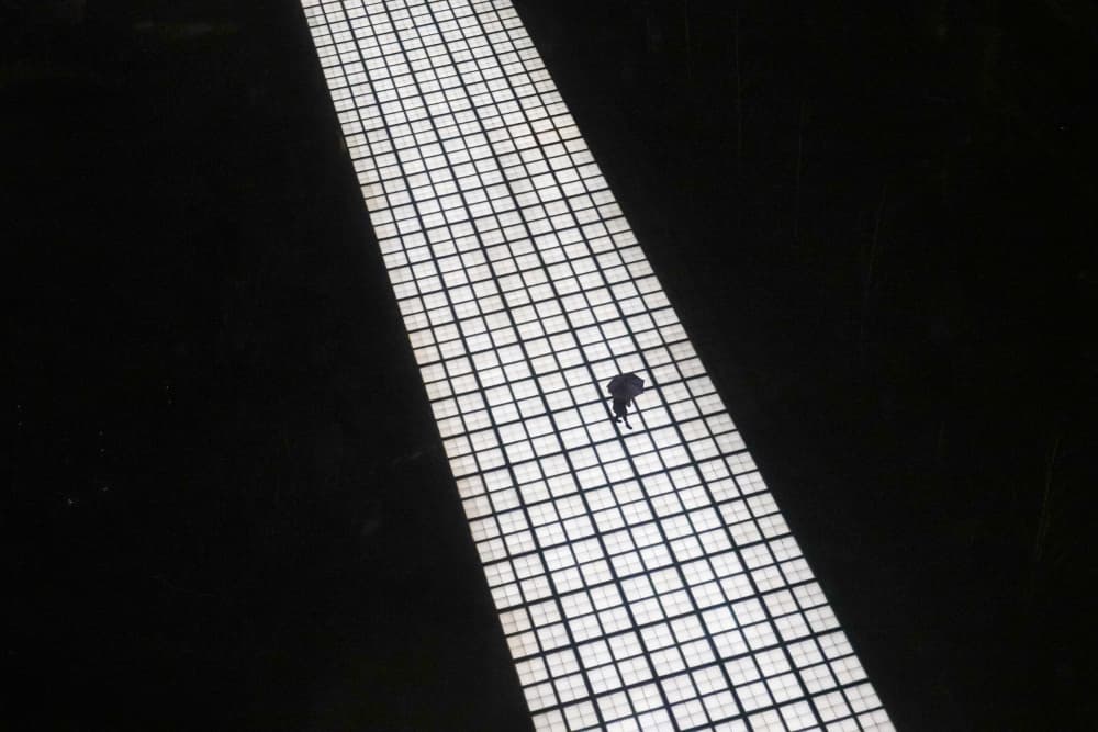 Solitary Figure Path by Haruyo Sakamoto — canvas wall art