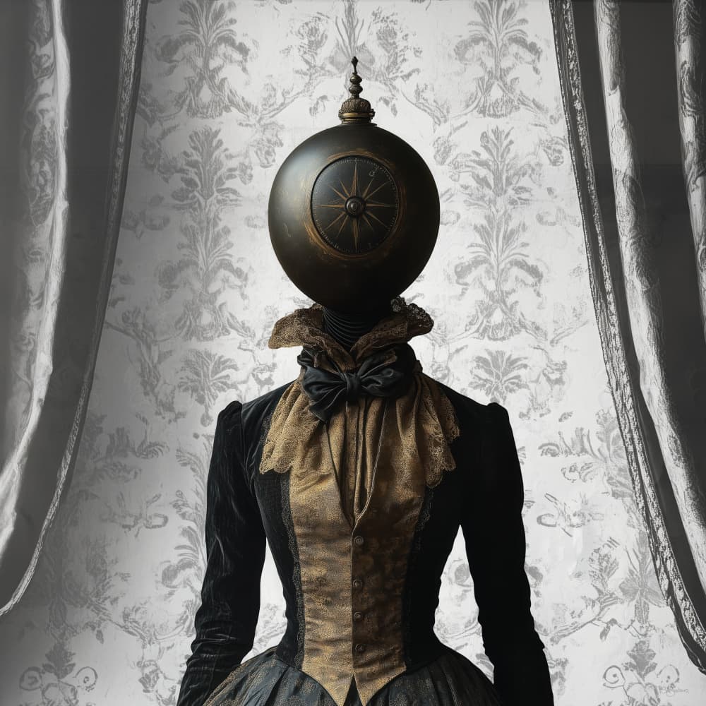 Elegant Steampunk Figure by Sue Skellern — canvas wall art
