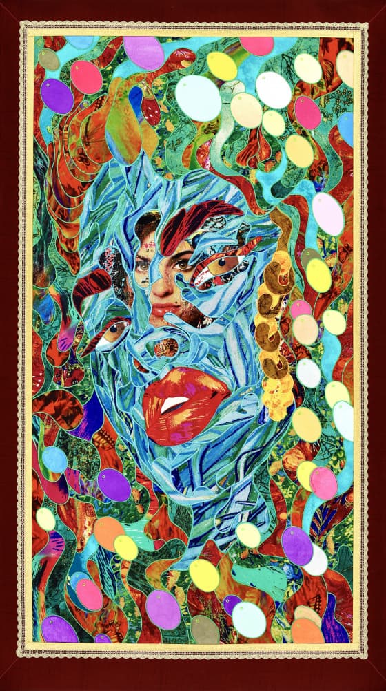 Vibrant Mosaic Face by Kostyantin Malginov — canvas wall art
