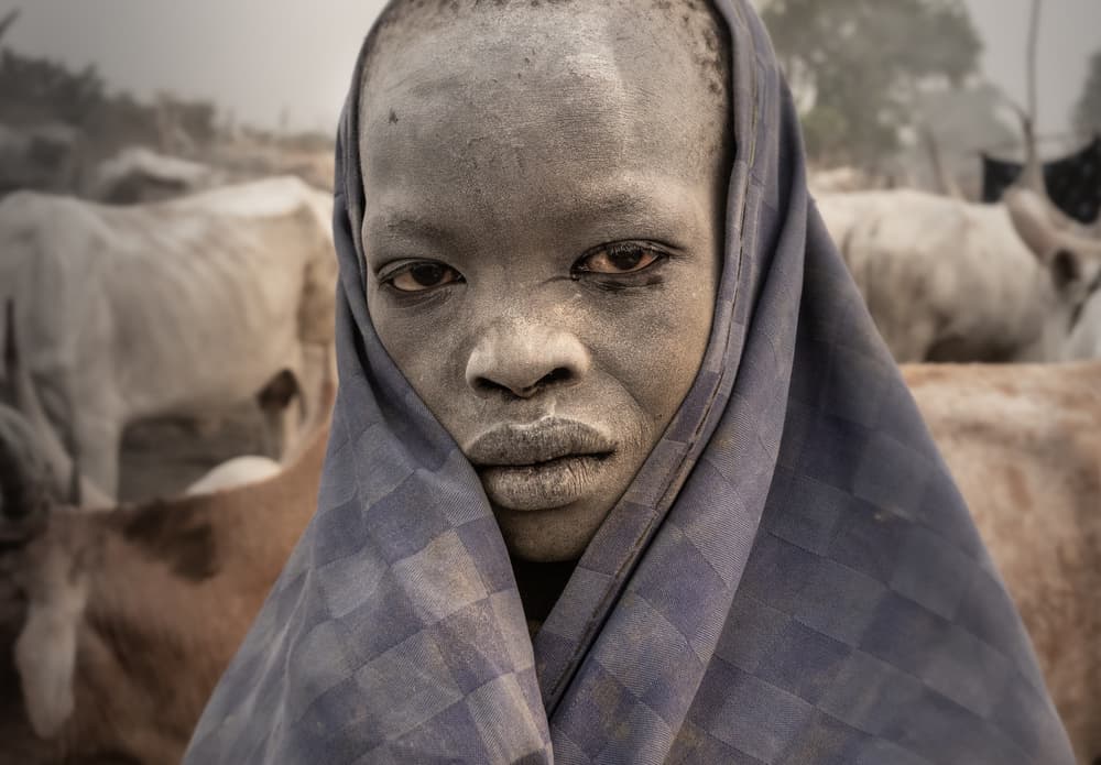 Solemn African Gaze by Elena Molina — canvas wall art