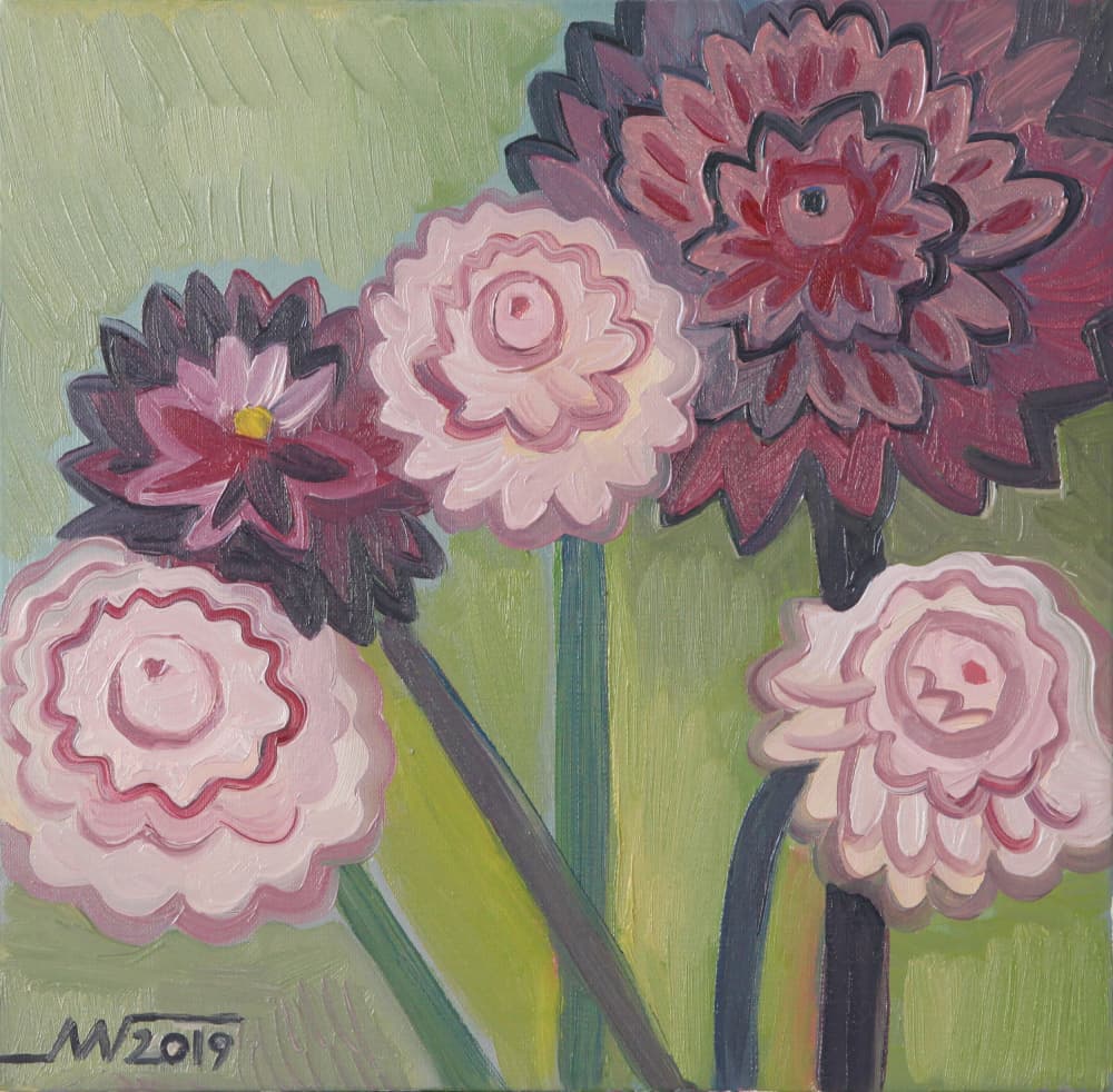 Colorful Floral Bouquet by Marina Gorkaeva — canvas wall art