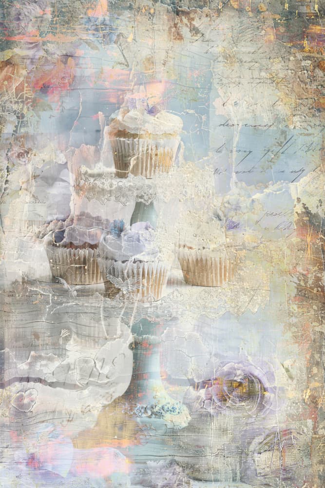 Dreamy Vintage Cupcakes by Rafal Kulik — canvas wall art