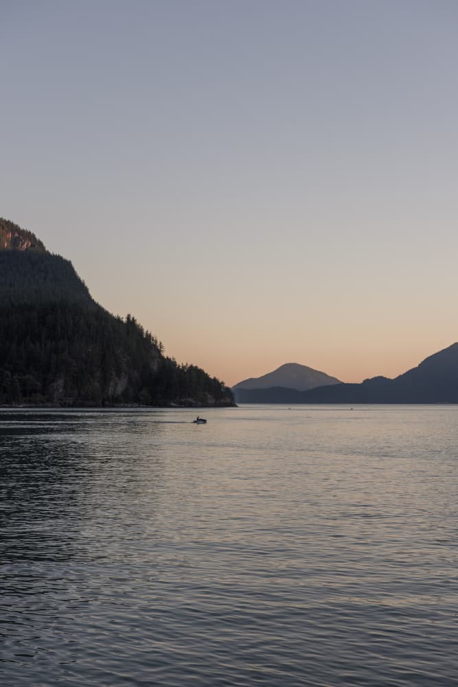 Twilight Mountain Waters by Lynann Colligan — canvas wall art