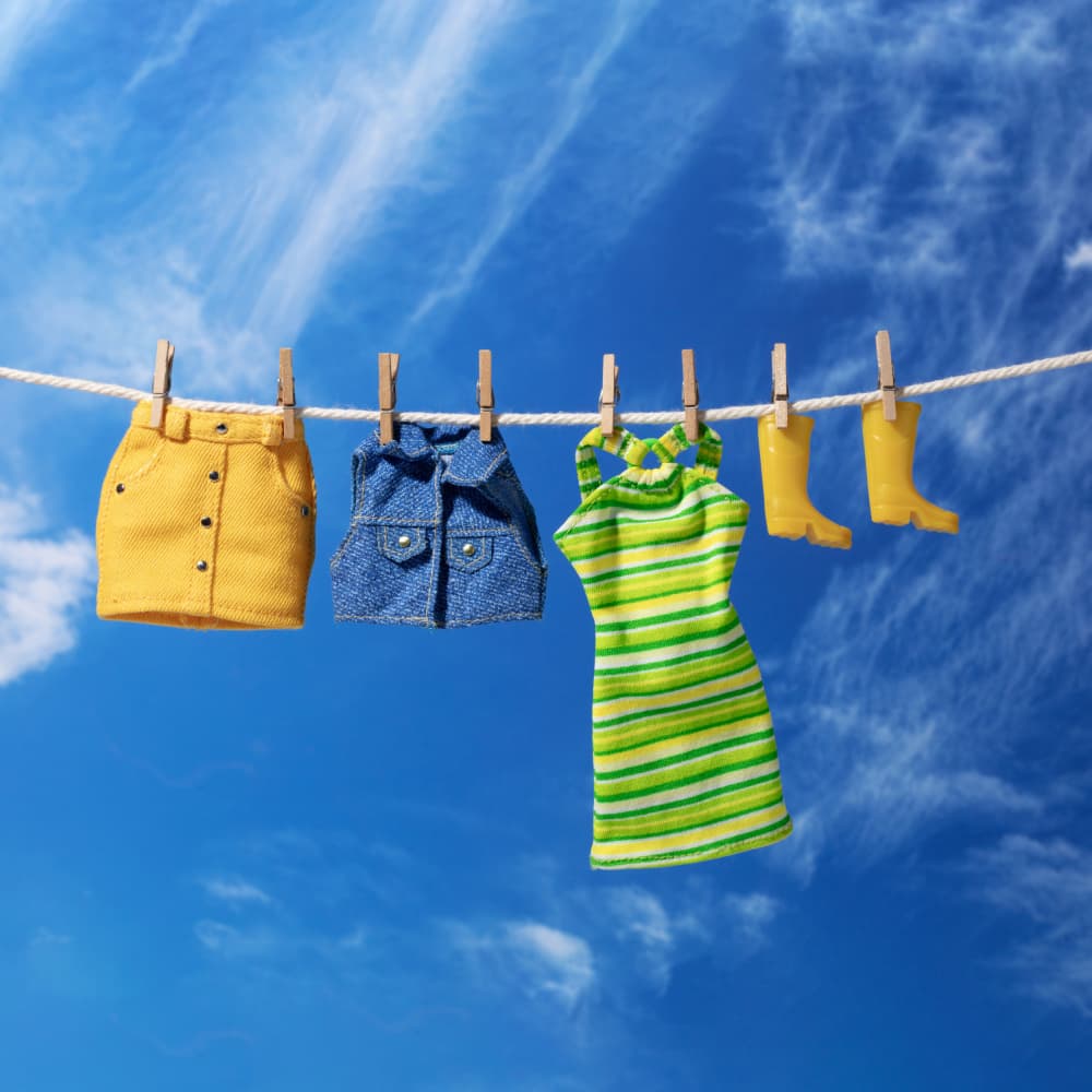 Miniature Laundry Day by Julia Ramiro — canvas wall art