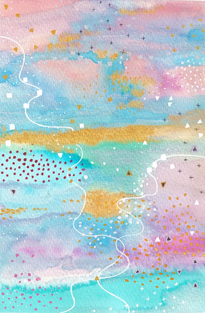 Dreamy Watercolor Abstract by Camille Contini — canvas wall art