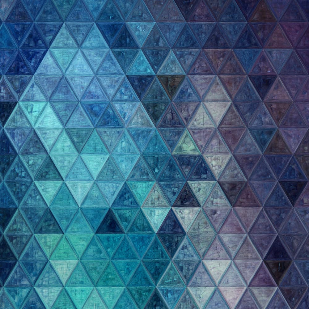 Textured Blue Geometric Pattern by Justyna Jaszke — canvas wall art