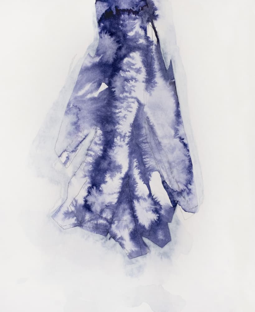 Organic Indigo Flow by Joshua Hoskins — canvas wall art