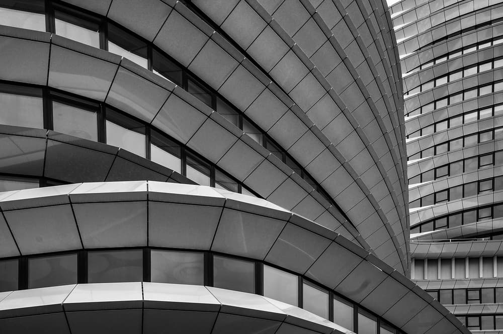 Modern Architecture Curves by Henk van Maastricht — canvas wall art