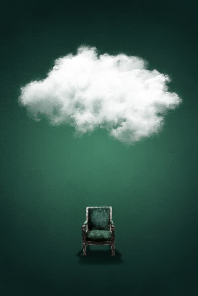 Dream Cloud Chair by Ema Paraschiv — canvas wall art