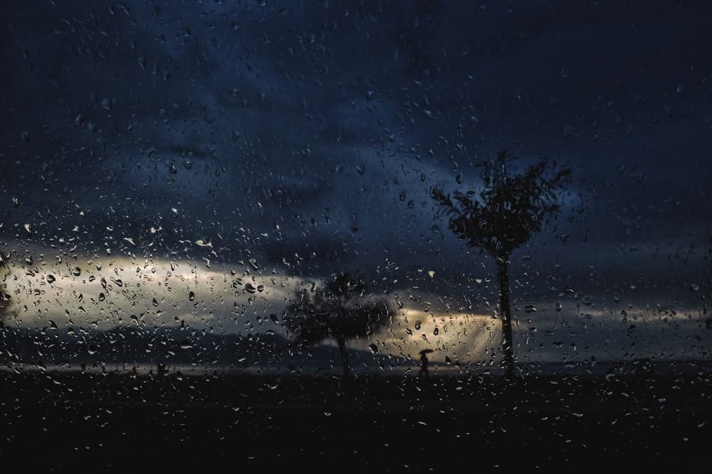 Rainy Day Window View by Ali Ayer — canvas wall art