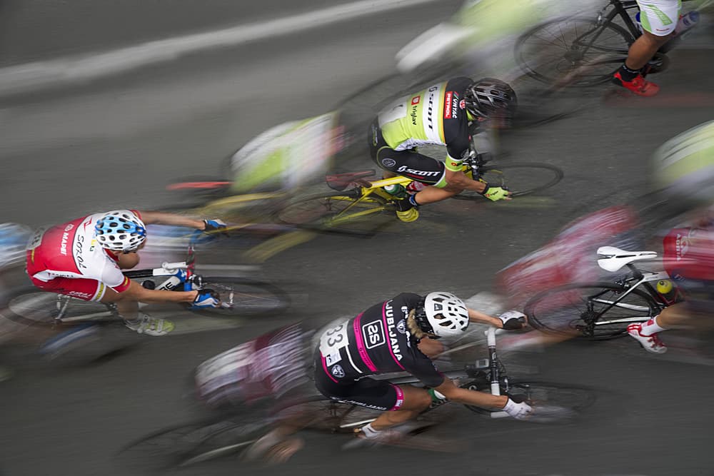 Dynamic Cycling Race by Milan Malovrh — canvas wall art