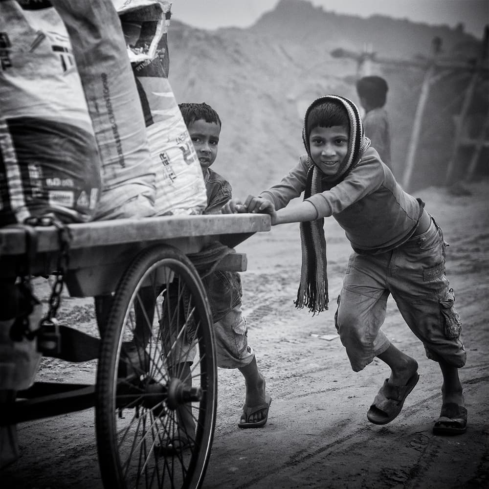 Young Boys Hard Work by Marcel Rebro — canvas wall art