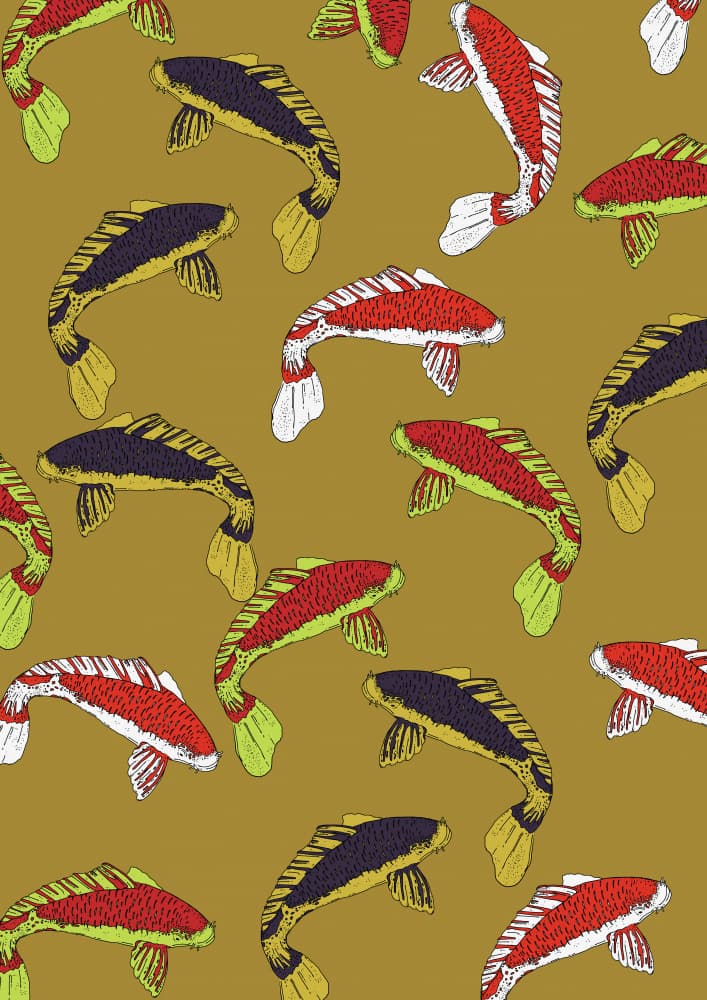 Vibrant Fish Flow by Nicholas — canvas wall art
