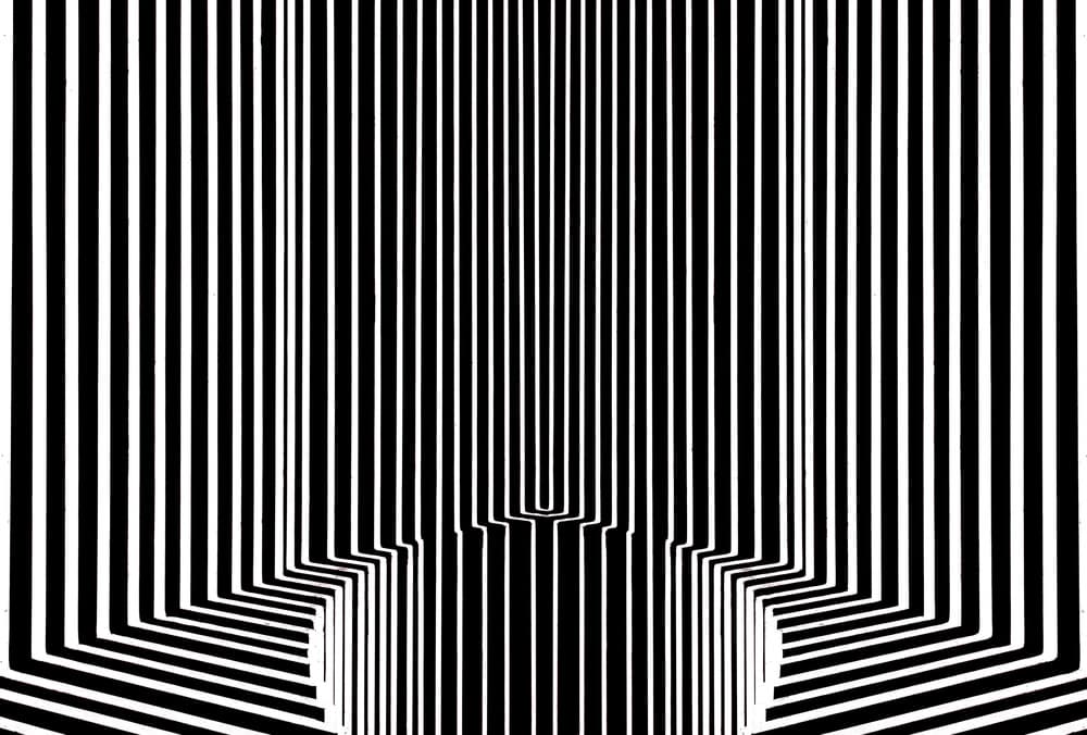 Optical Striped Illusion by Harry Verschelden — canvas wall art