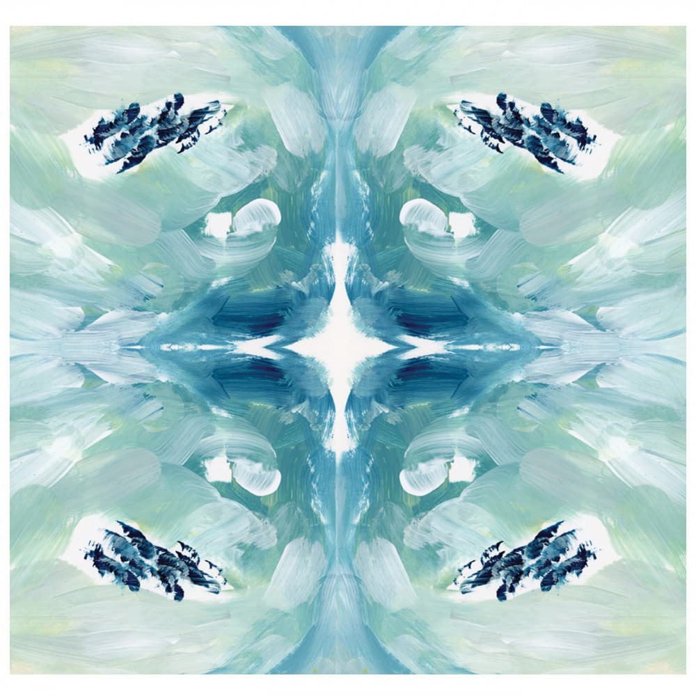 Fluid Teal Starburst by Breanna Megan Studio — canvas wall art