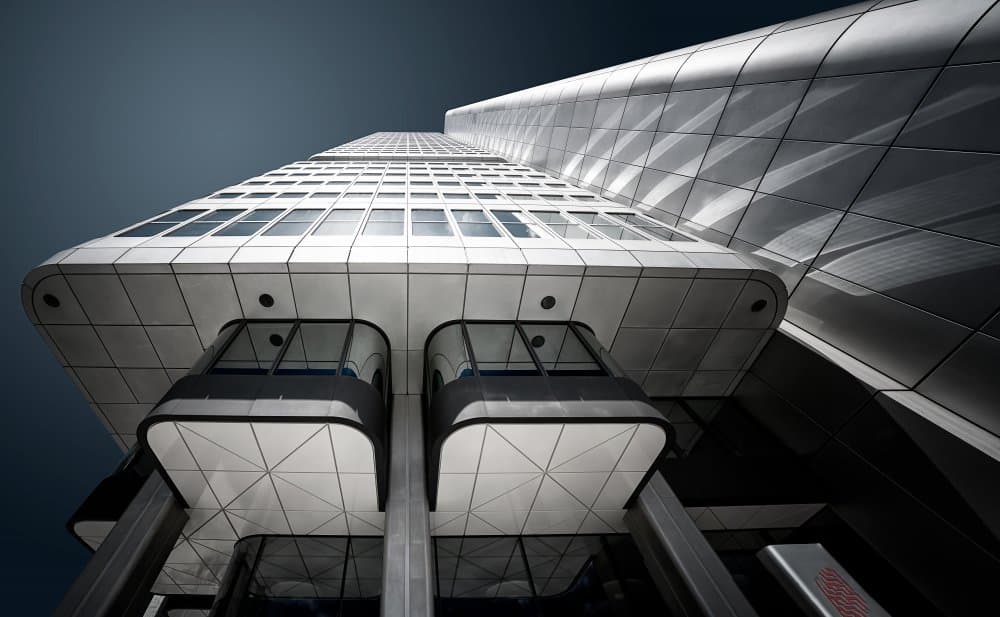 Sleek Modern Architecture by Roland Weber — canvas wall art