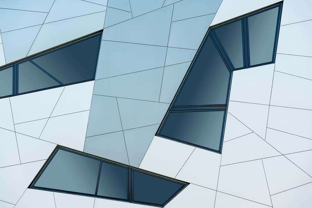 Geometric Building Windows by Greetje van Son — canvas wall art