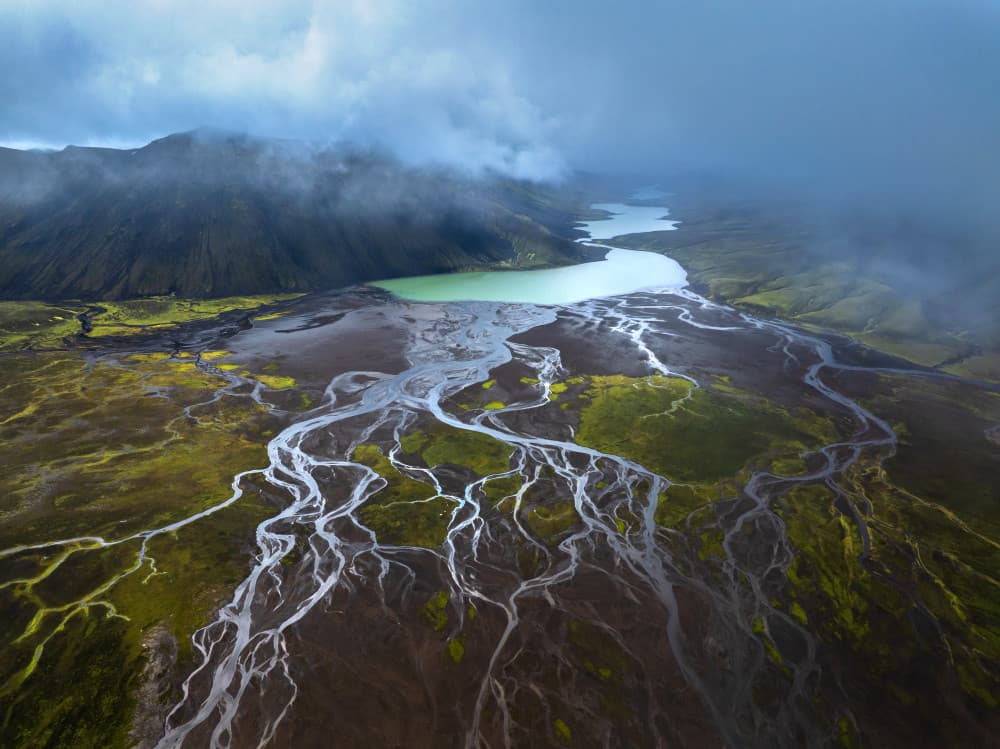 Icelandic Veins 2 by Ruiqing P. — canvas wall art