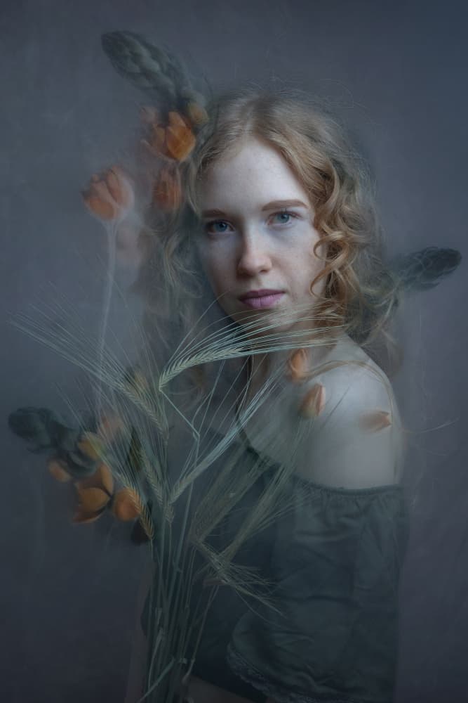 Ethereal Floral Portrait by Ruth Franke — canvas wall art