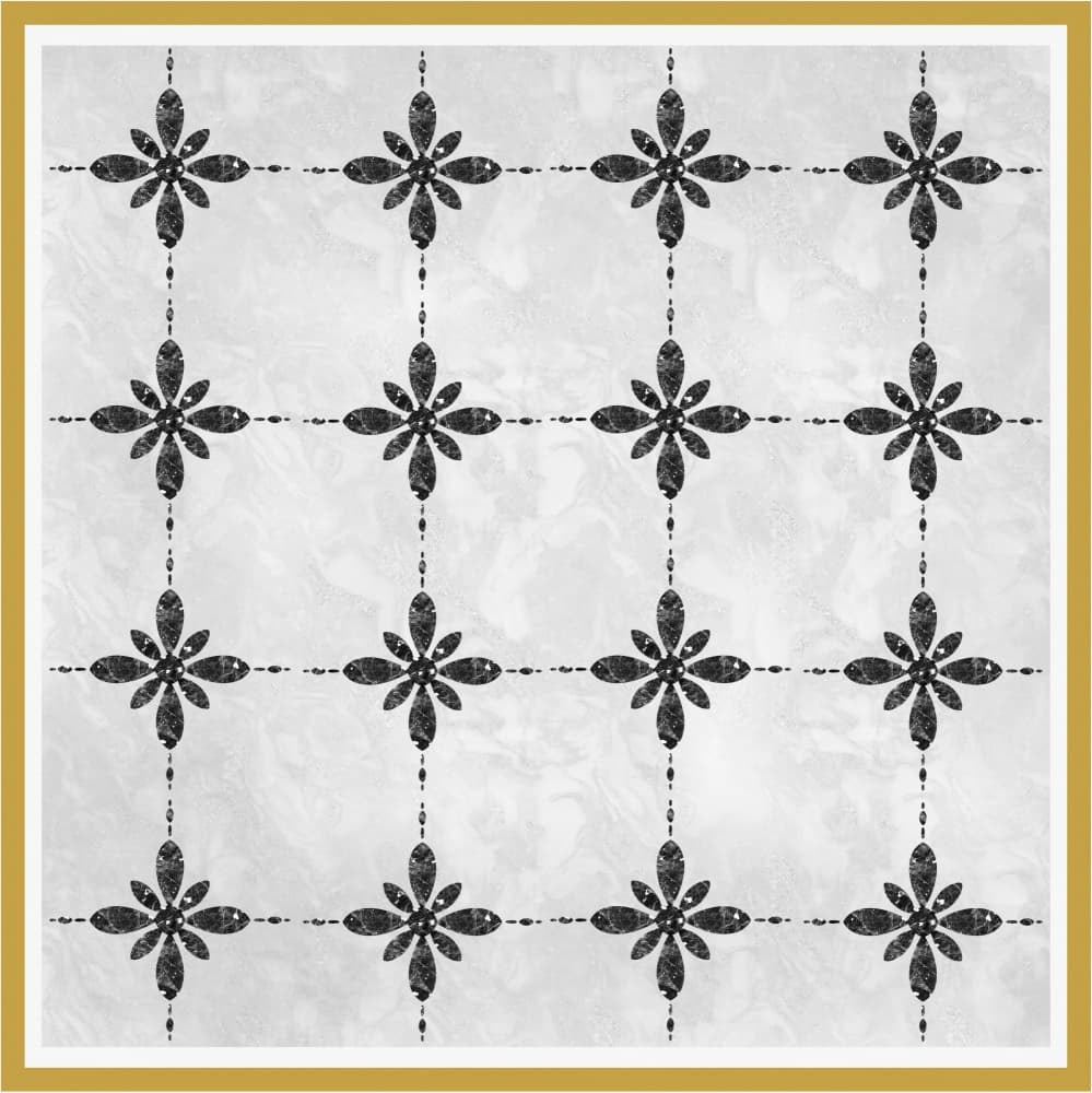 Elegant Floral Pattern by Aliya Putrus — canvas wall art