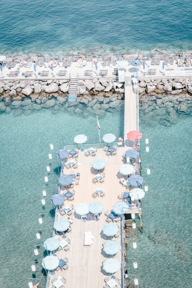 Coastal Pier View by Photolovers — canvas wall art