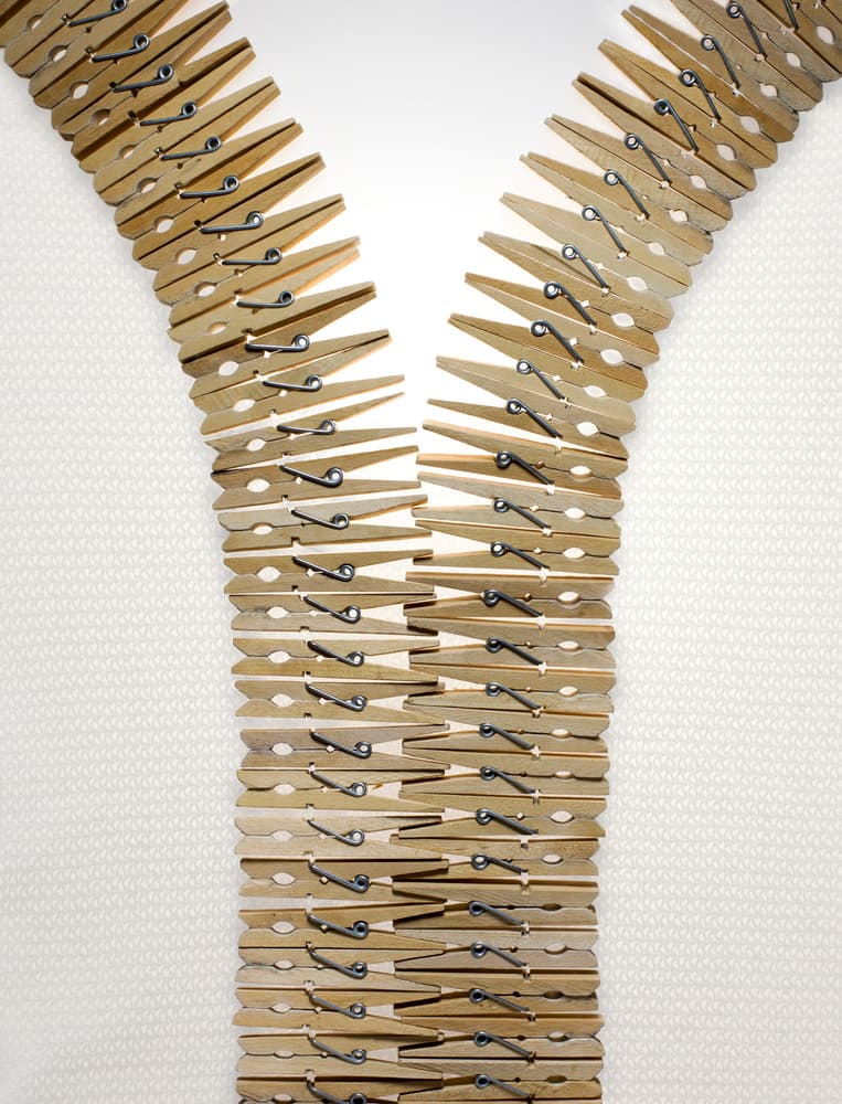 Laundry zipper by Wieteke de Kogel — canvas wall art