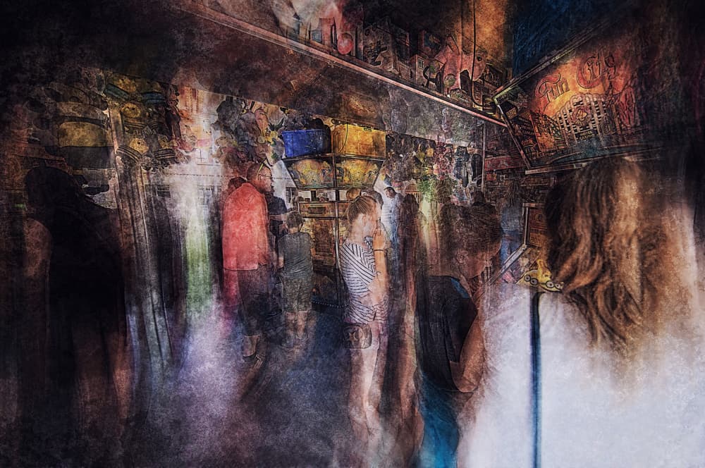 Bustling Market Colors by Jan van der Linden — canvas wall art