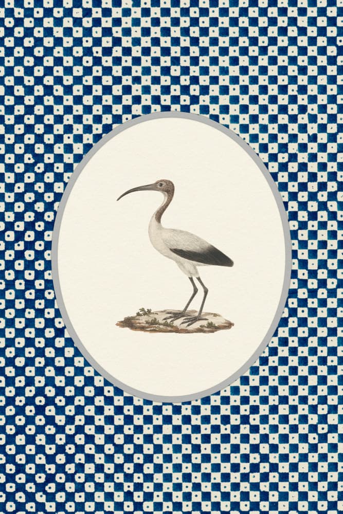 Classic Ibis Blue Pattern by Wild Violets — canvas wall art