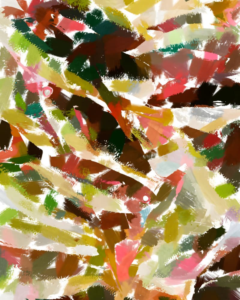 Vibrant Abstract Brushstrokes by Uma Gokhale — canvas wall art