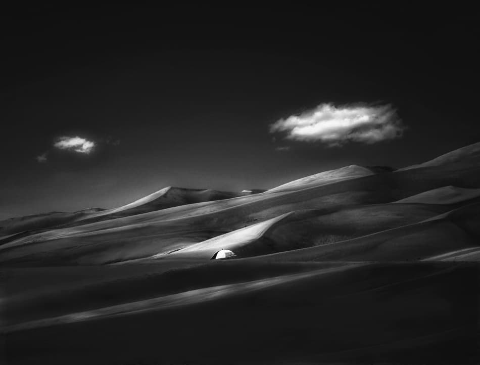 Lone Tent Dunes by Yvette Depaepe — canvas wall art