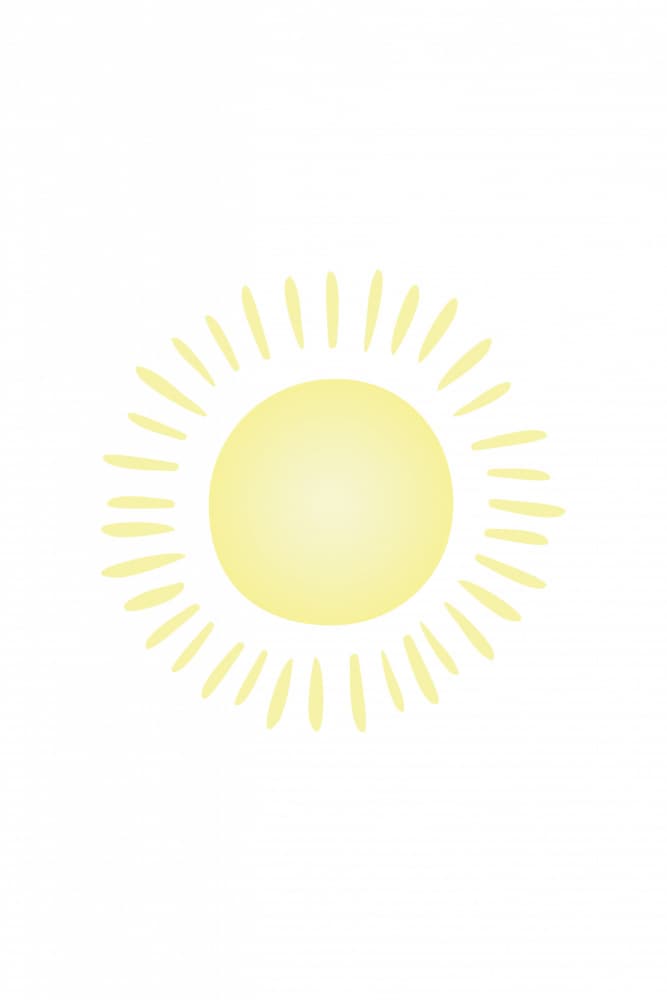 Bright Yellow Sun by Karen Menzenbach — canvas wall art