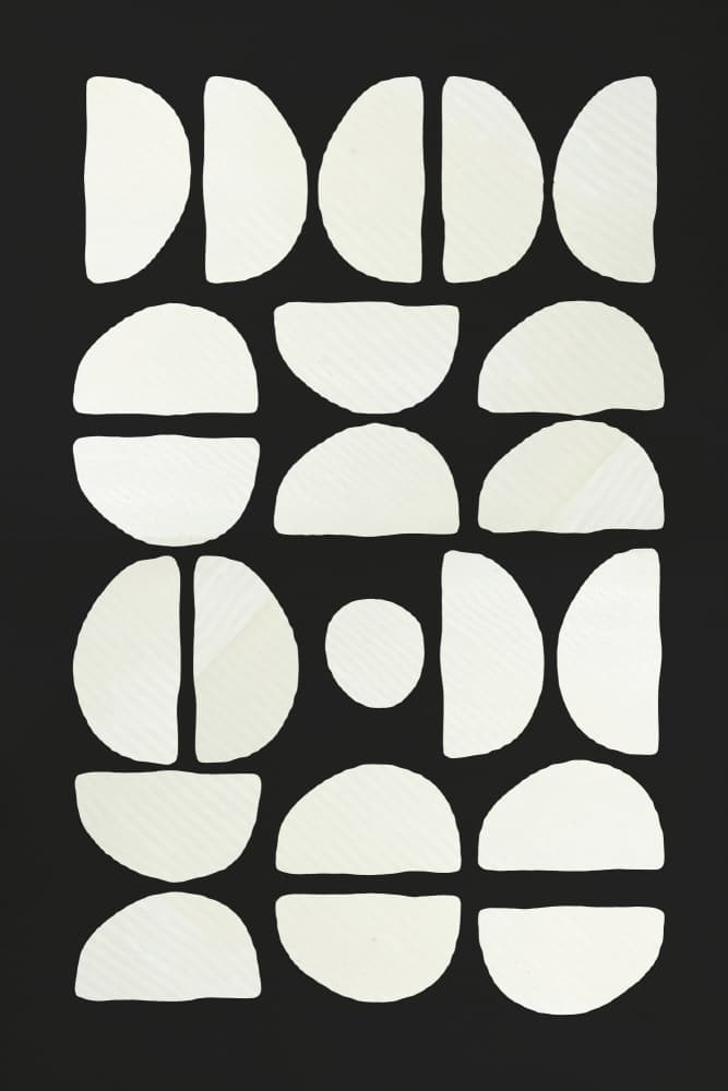 Modern Abstract Shapes by cartissi — canvas wall art