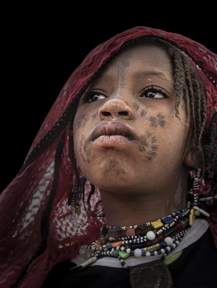 Young Tribal Gaze by Elena Molina — canvas wall art