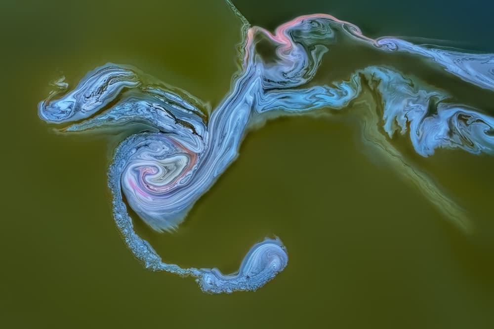 Dynamic Fluid Swirls by Jun Zuo — canvas wall art