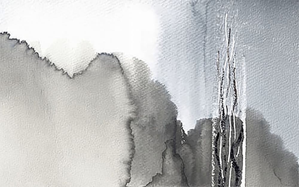 Misty Monochrome Forest by Lori Ann Folz — canvas wall art