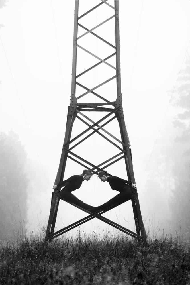 Symmetrical Pylon Balance by Leszek Paradowski — canvas wall art
