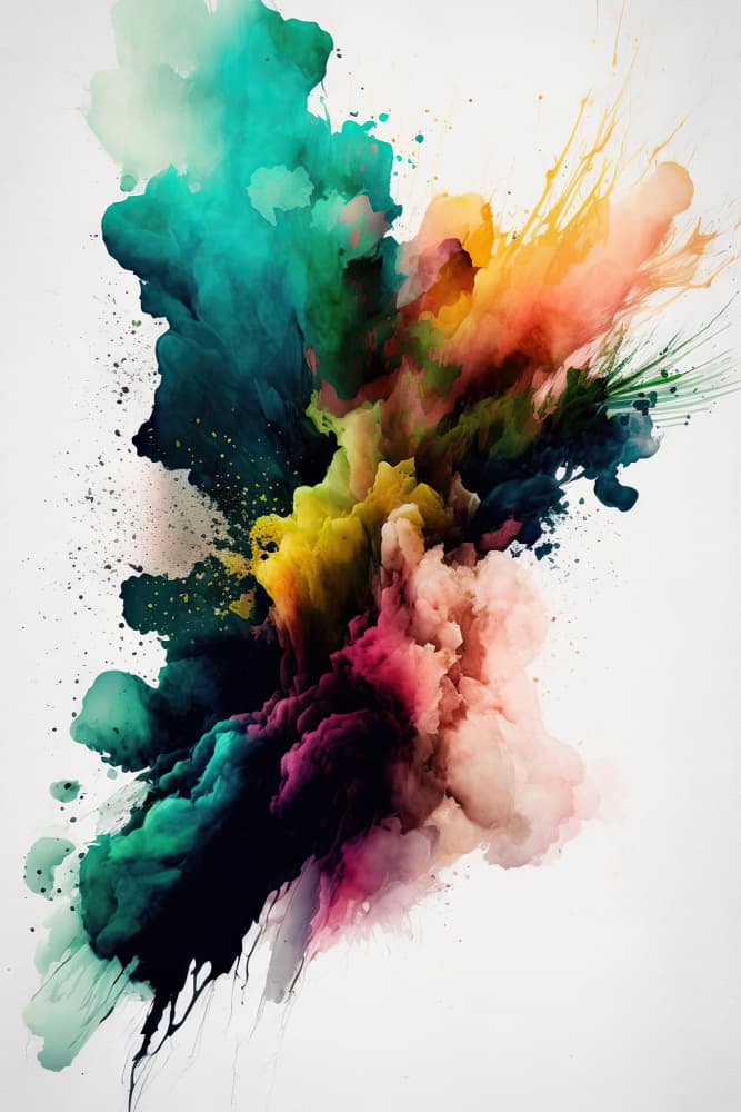 Vibrant Color Burst by Mauro — canvas wall art