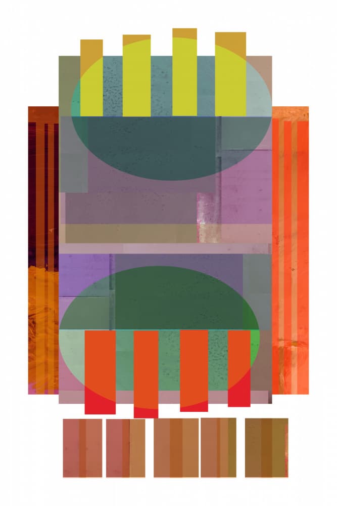 Abstract Layered Geometry by cartissi — canvas wall art