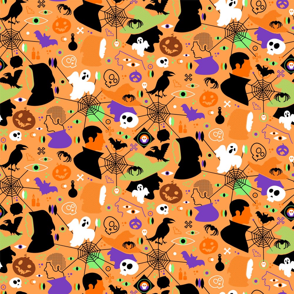 Spooky Halloween Monsters by Marika Barsrsind β canvas wall art