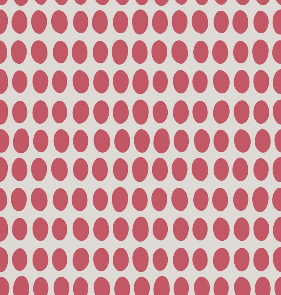 Red Oval Pattern by Yvonne Gustafsson — canvas wall art