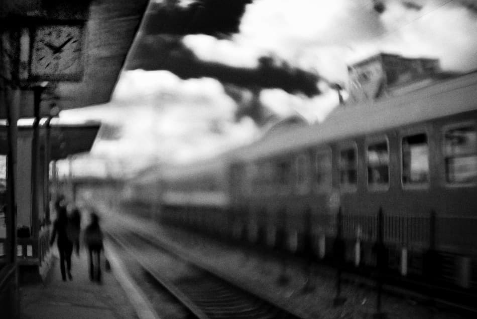 Train Station Motion by Codrin Lupei — canvas wall art