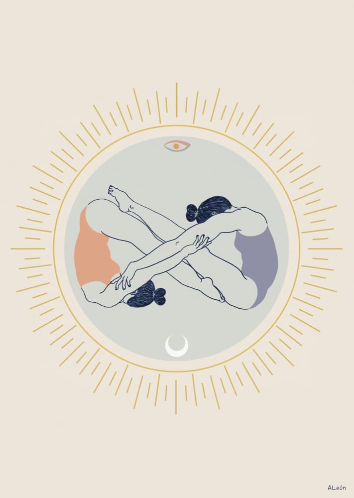 Soulful Infinity Connection by Amanda Leon — canvas wall art