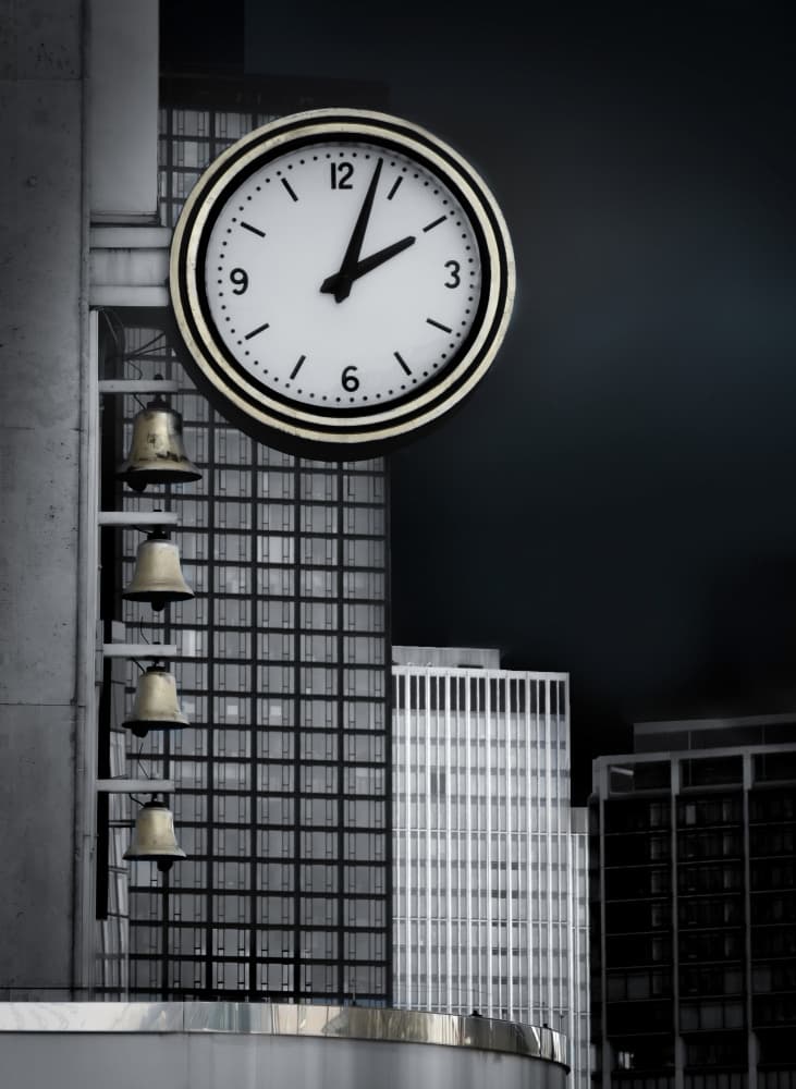 City Clock and Bells by Stephan Rückert — canvas wall art