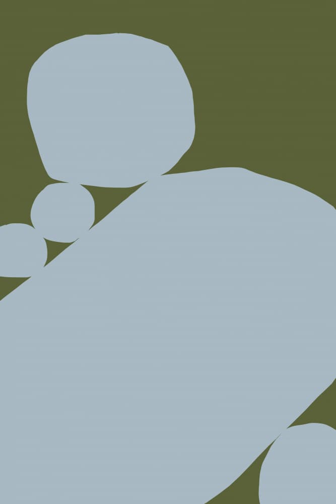 Serene Abstract Shapes by Treechild — canvas wall art