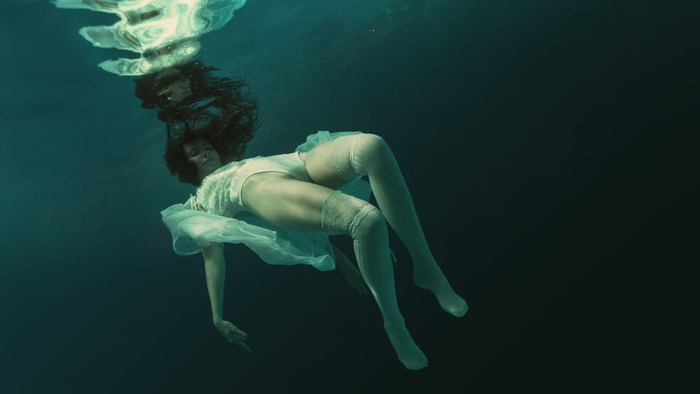 Ethereal Underwater Grace by Dmitry Frizel — canvas wall art
