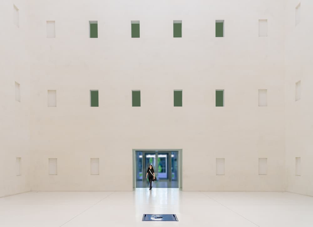 Serene Minimalist Interior by Luc Vangindertael (laGrange) — canvas wall art