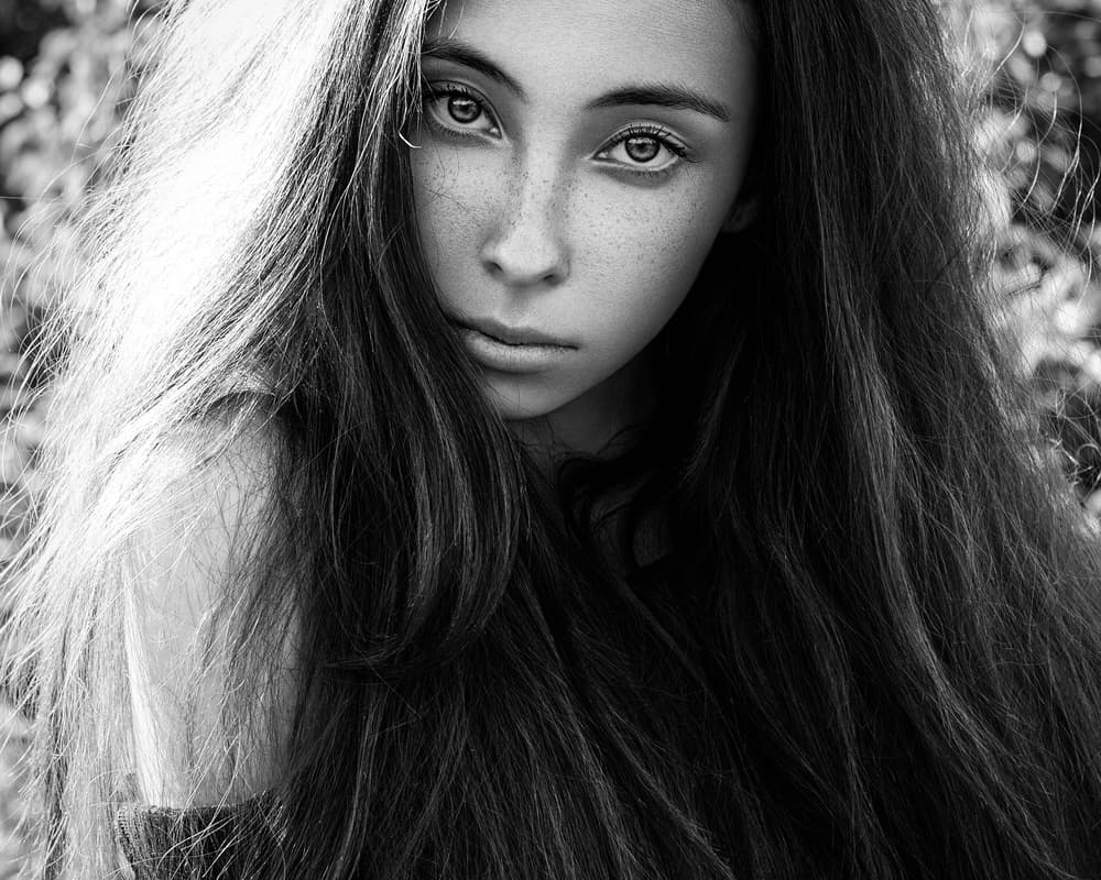 Pensive Freckled Gaze by HIM — canvas wall art